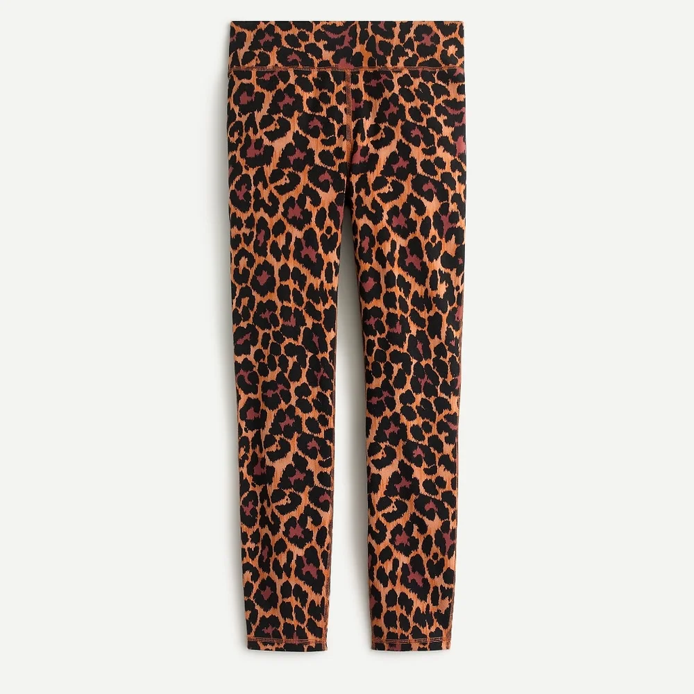 New! J Crew Medium M 7/8 High-rise Leggings in Leopard Animal Print NWT Bottoms